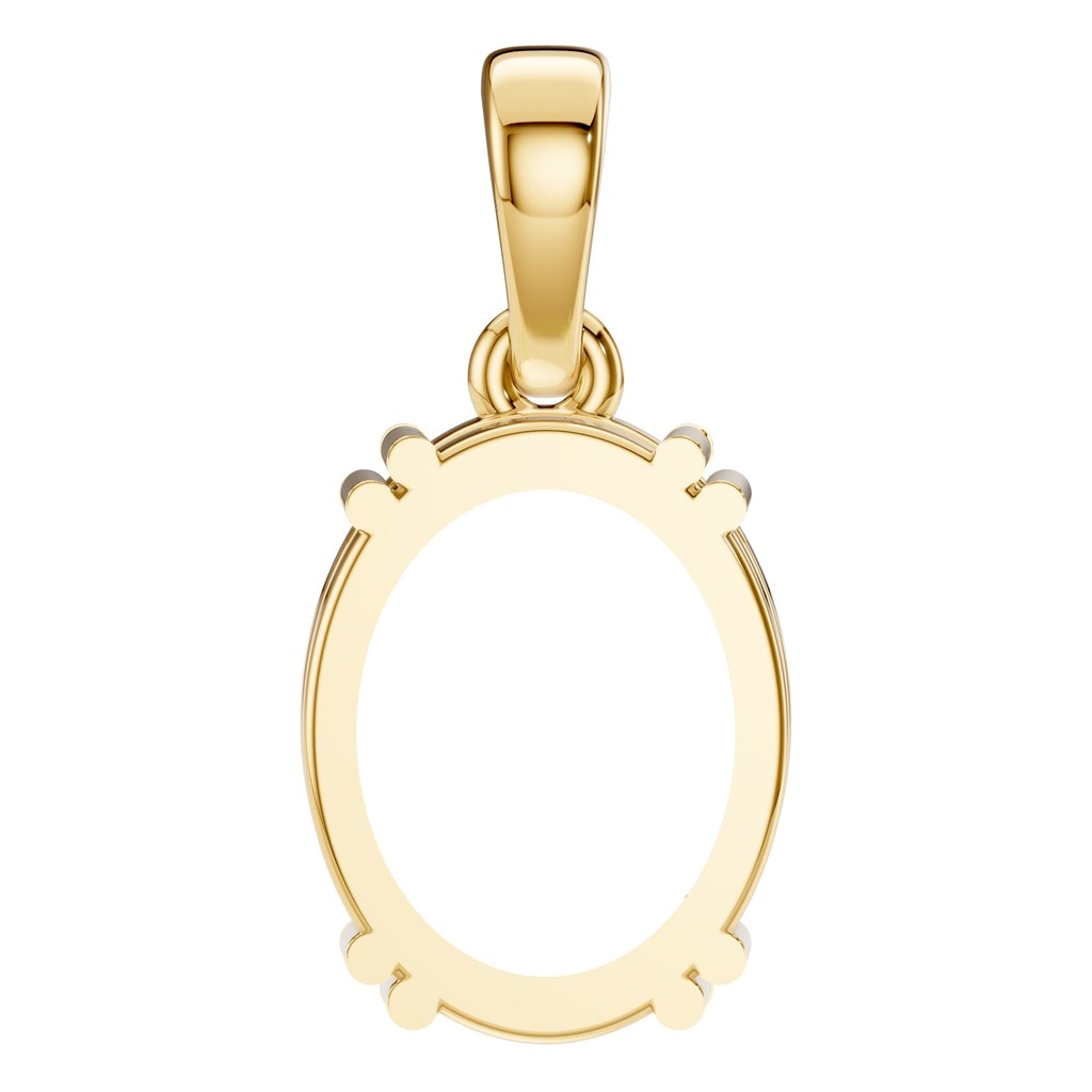 PE-1164 Yellow Gold Pendant UNSET - BACK