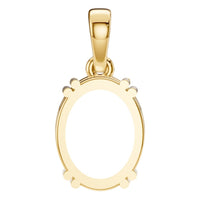PE-1164 Yellow Gold Pendant UNSET - BACK