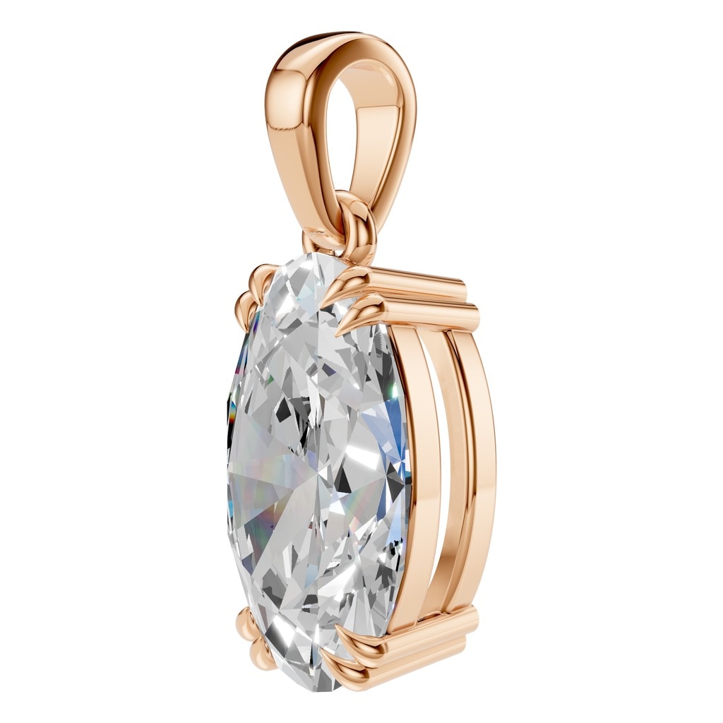 PE-1164 Rose Gold Pendant SET - ANGLE