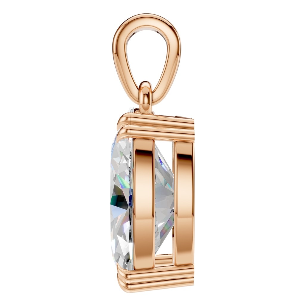 PE-1164 Rose Gold Pendant SET - Side View