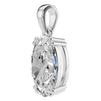 PE-1164 White Gold Pendant SET - ANGLE