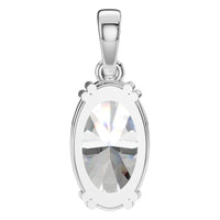 PE-1164 White Gold Pendant SET - BACK