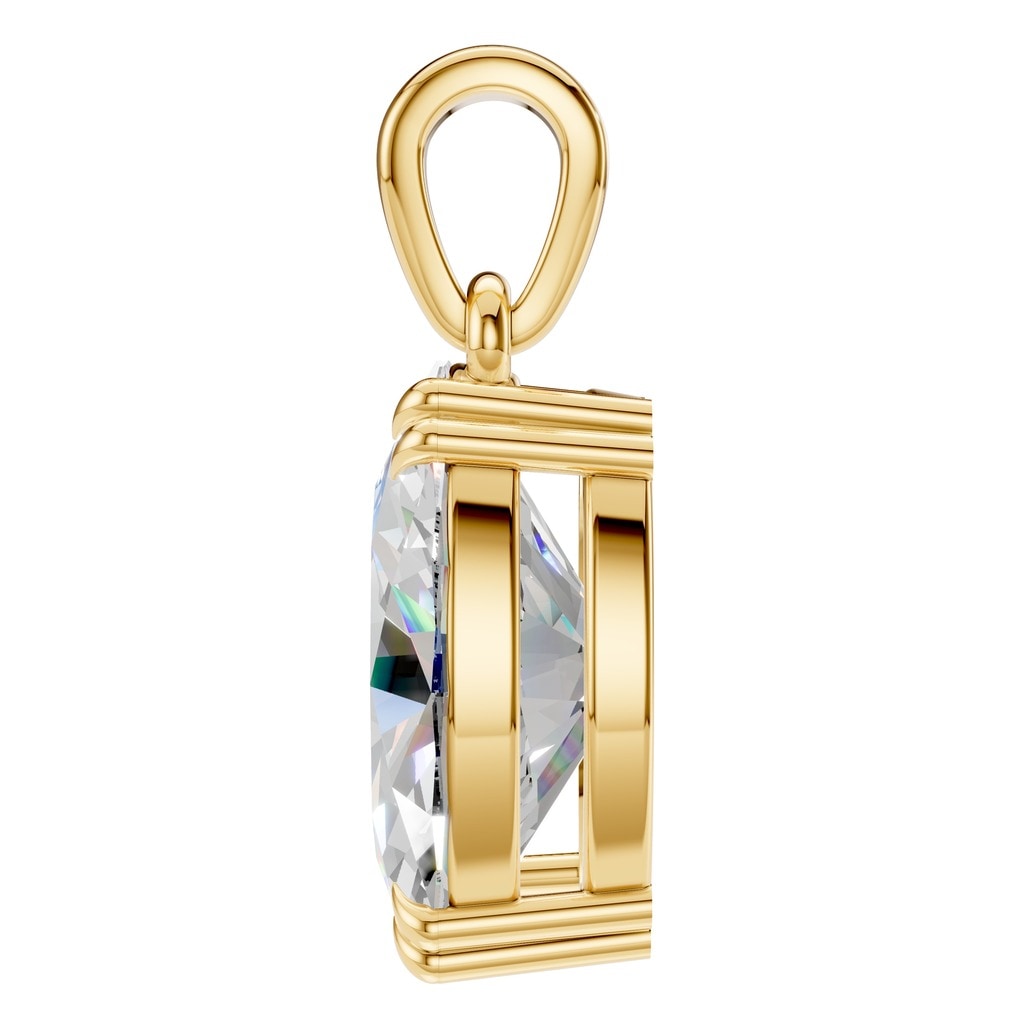 PE-1164 Yellow Gold Pendant SET - Side View