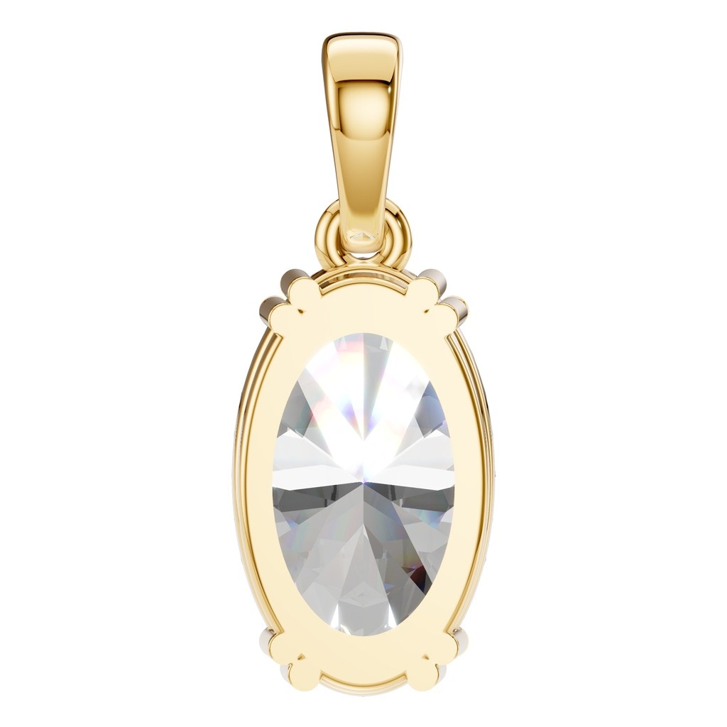PE-1164 Yellow Gold Pendant SET - BACK