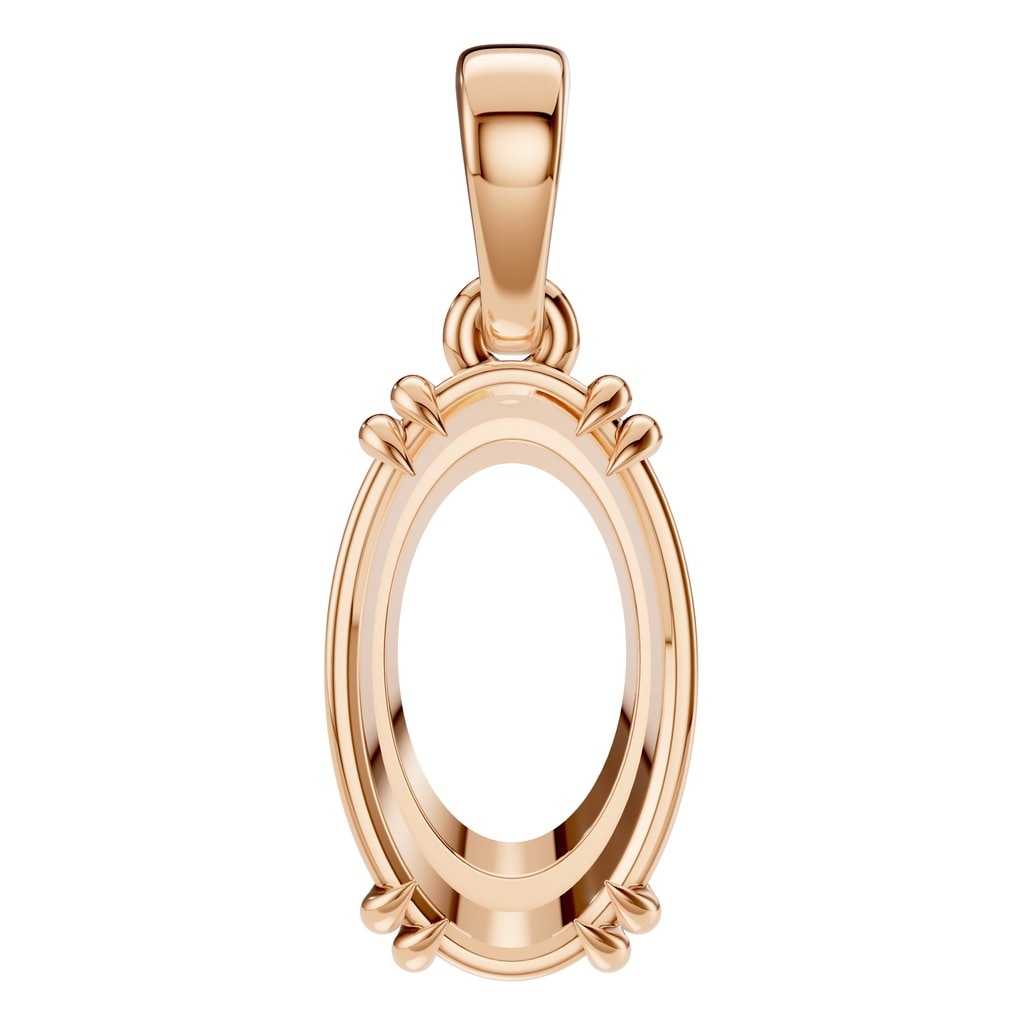 PE-1164 Rose Gold Pendant UNSET - Main View