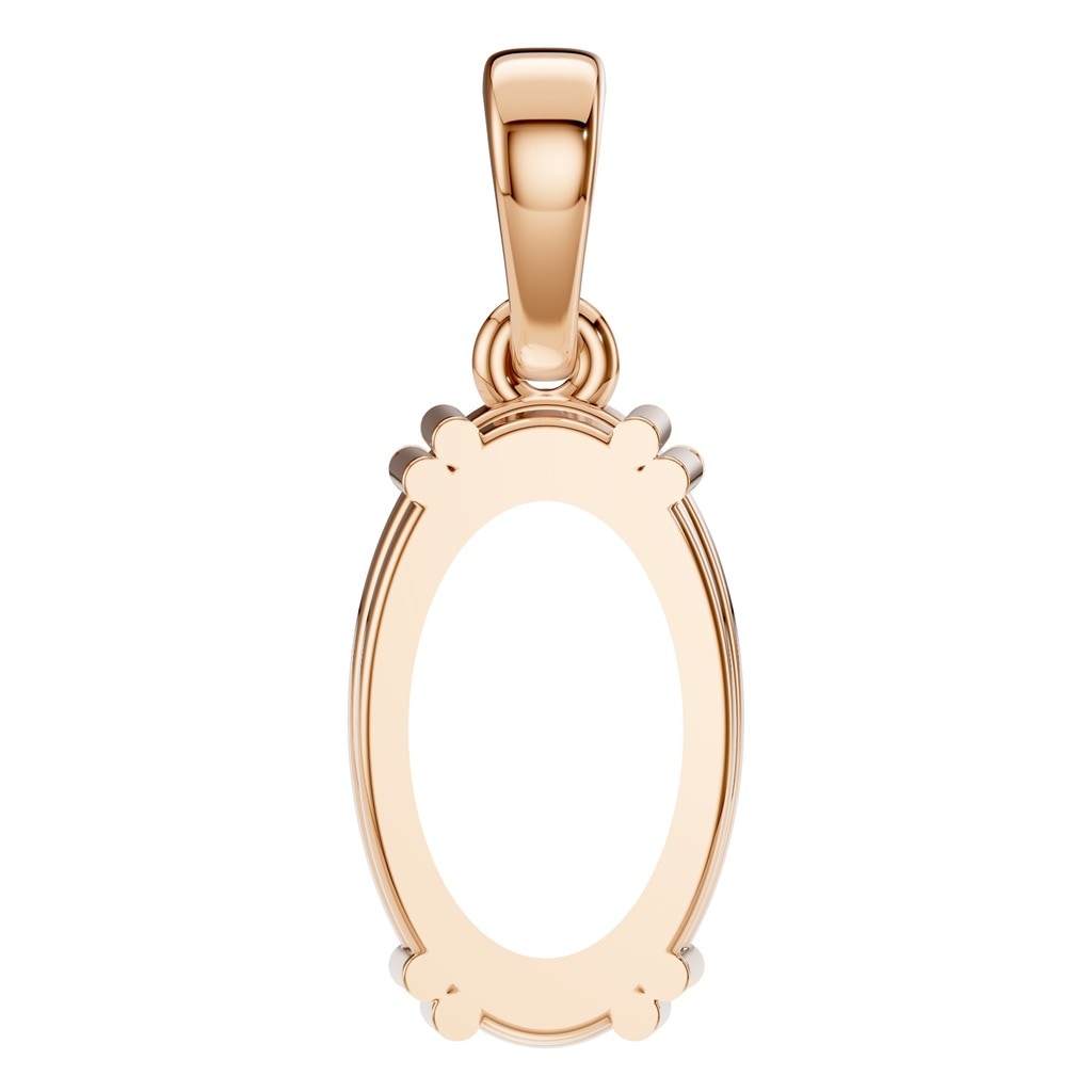 PE-1164 Rose Gold Pendant UNSET - BACK