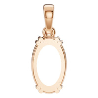PE-1164 Rose Gold Pendant UNSET - BACK