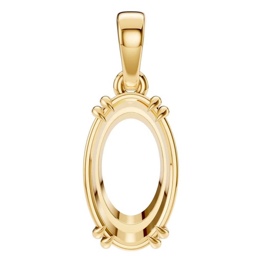 PE-1164 Yellow Gold Pendant UNSET - Main View