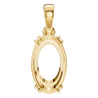 PE-1164 Yellow Gold Pendant UNSET - Main View