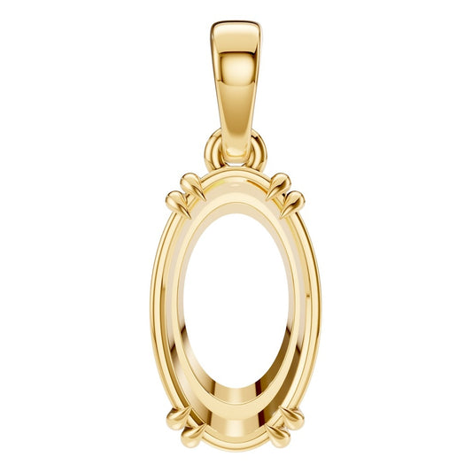PE-1164 Yellow Gold Pendant UNSET - Main View