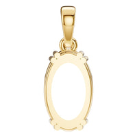 PE-1164 Yellow Gold Pendant UNSET - BACK