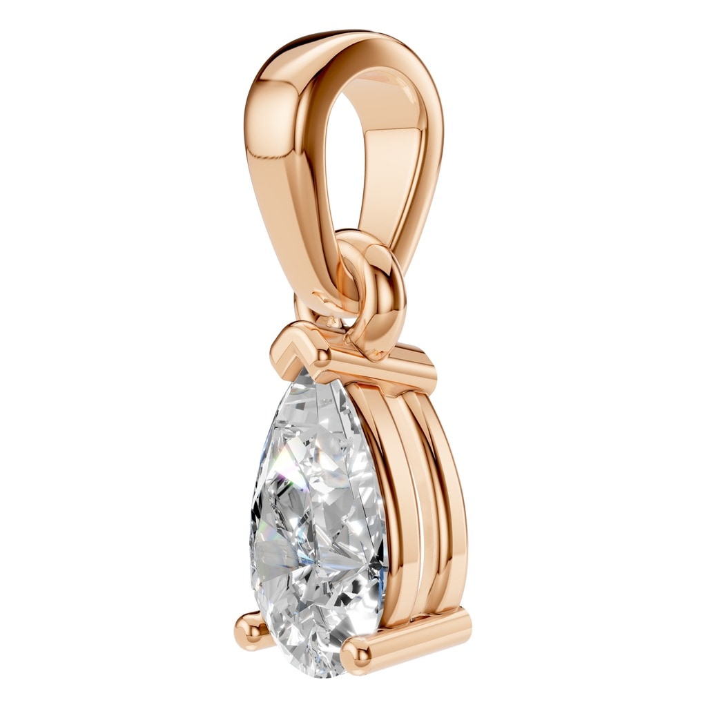 PE-1164 Rose Gold Pendant SET - ANGLE