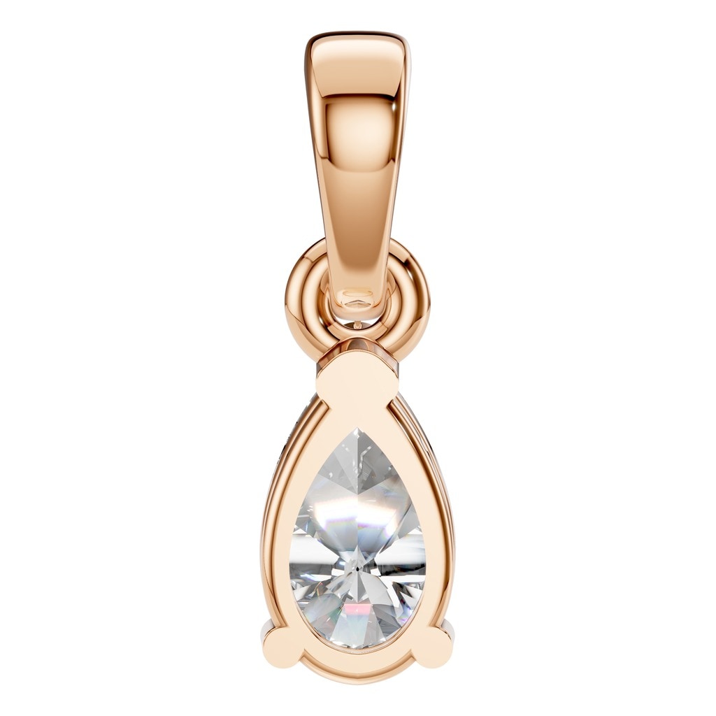 PE-1164 Rose Gold Pendant SET - BACK
