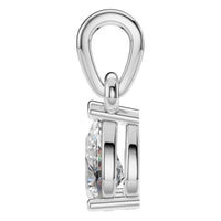 PE-1164 White Gold Pendant SET - Side View
