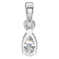 PE-1164 White Gold Pendant SET - BACK