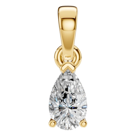 PE-1164 Yellow Gold Pendant SET - Main View