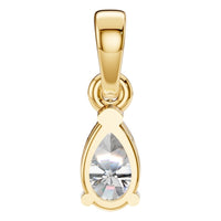 PE-1164 Yellow Gold Pendant SET - BACK