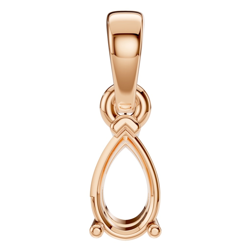 PE-1164 Rose Gold Pendant UNSET - Main View
