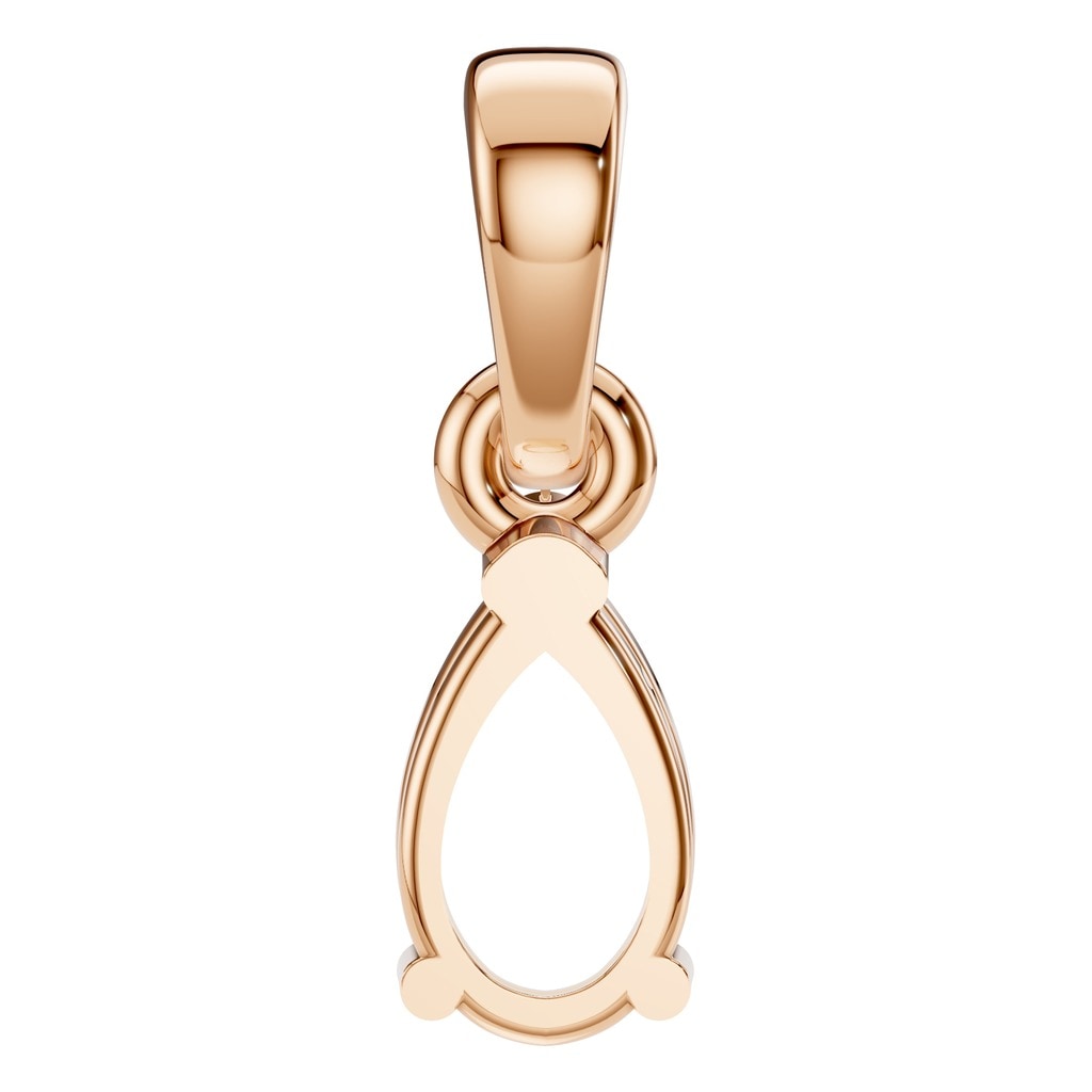 PE-1164 Rose Gold Pendant UNSET - BACK