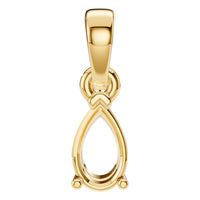 PE-1164 Yellow Gold Pendant UNSET - Main View