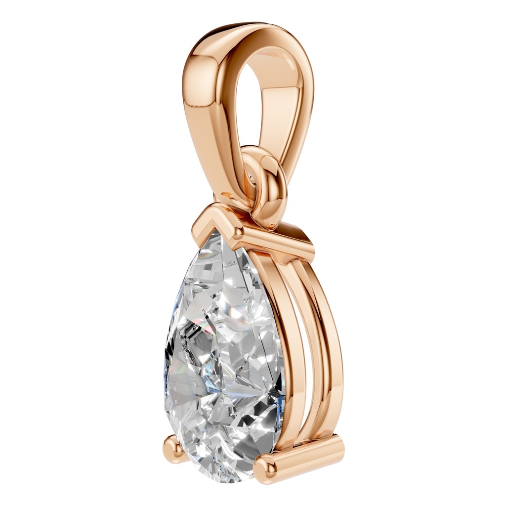 PE-1164 Rose Gold Pendant SET - ANGLE