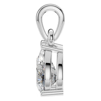 PE-1164 White Gold Pendant SET - Side View