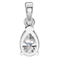 PE-1164 White Gold Pendant SET - BACK