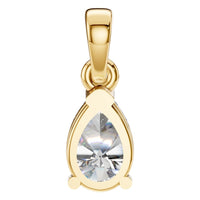 PE-1164 Yellow Gold Pendant SET - BACK
