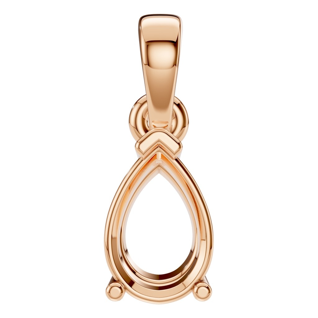 PE-1164 Rose Gold Pendant UNSET - Main View