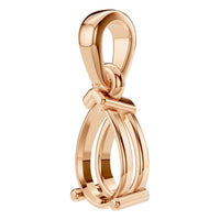 PE-1164 Rose Gold Pendant UNSET - ANGLE