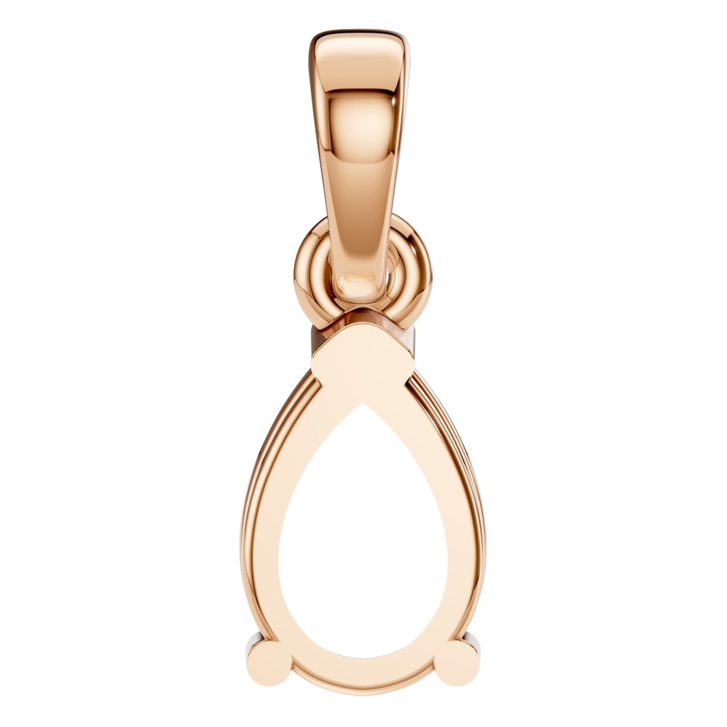 PE-1164 Rose Gold Pendant UNSET - BACK