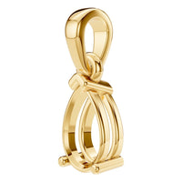 PE-1164 Yellow Gold Pendant UNSET - ANGLE