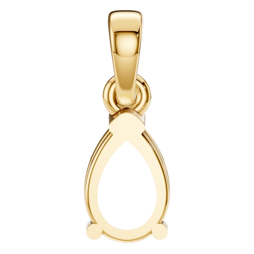 PE-1164 Yellow Gold Pendant UNSET - BACK