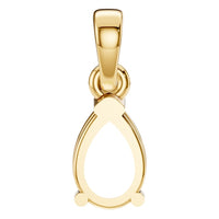 PE-1164 Yellow Gold Pendant UNSET - BACK