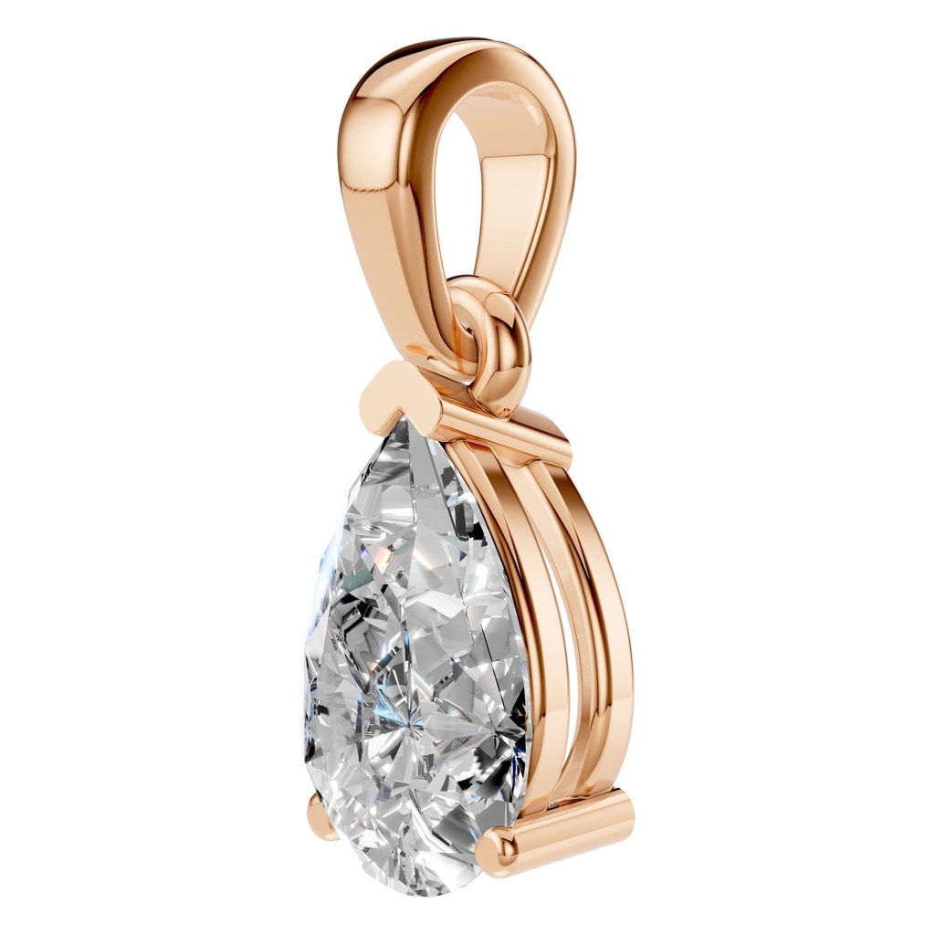 PE-1164 Rose Gold Pendant SET - ANGLE