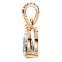 PE-1164 Rose Gold Pendant SET - Side View