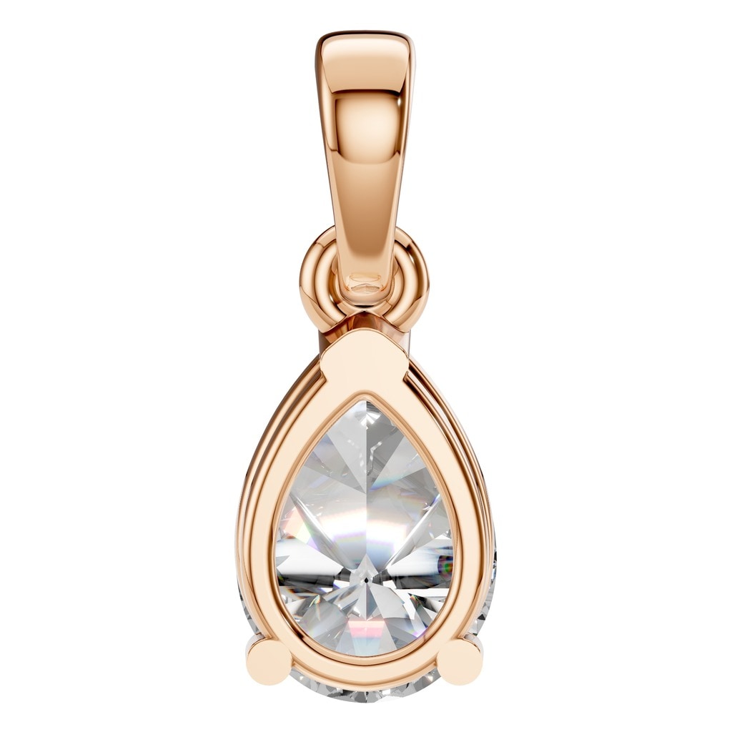 PE-1164 Rose Gold Pendant SET - BACK