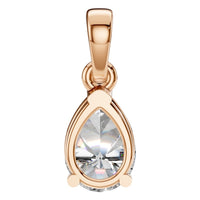 PE-1164 Rose Gold Pendant SET - BACK