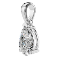 PE-1164 White Gold Pendant SET - ANGLE