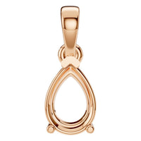 PE-1164 Rose Gold Pendant UNSET - Main View
