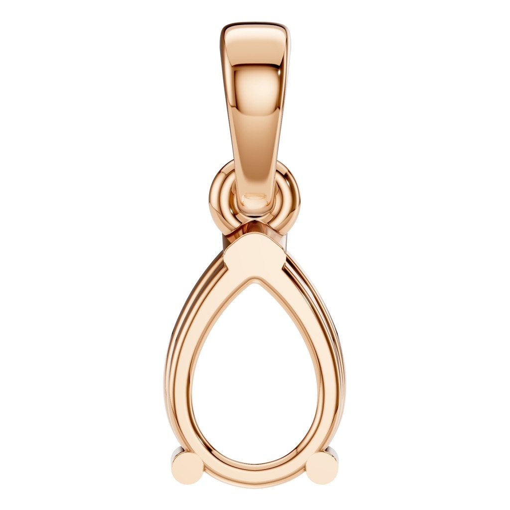 PE-1164 Rose Gold Pendant UNSET - BACK