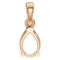 PE-1164 Rose Gold Pendant UNSET - BACK