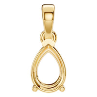PE-1164 Yellow Gold Pendant UNSET - Main View