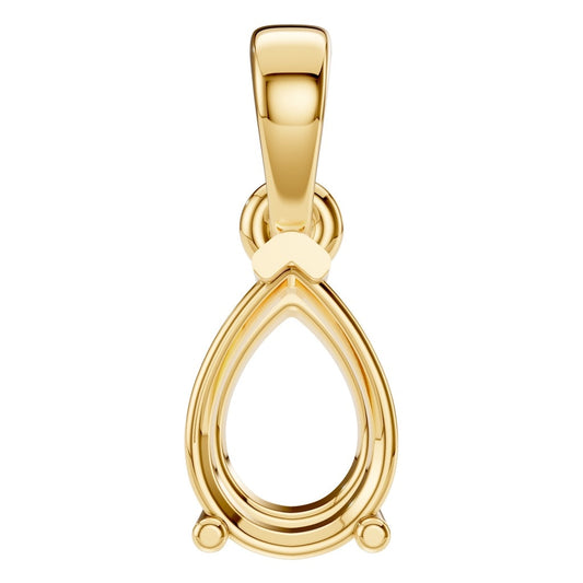 PE-1164 Yellow Gold Pendant UNSET - Main View