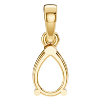 PE-1164 Yellow Gold Pendant UNSET - BACK