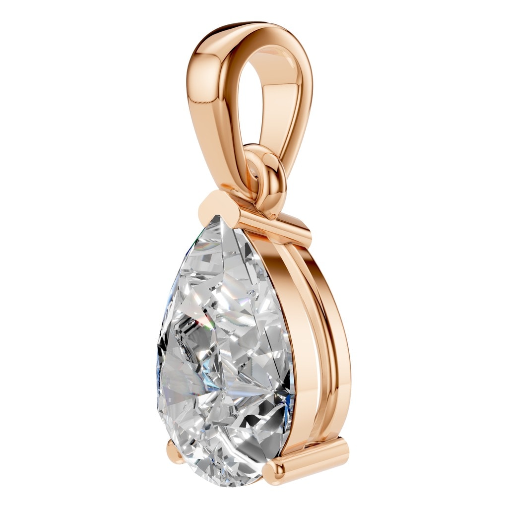 PE-1164 Rose Gold Pendant SET - ANGLE