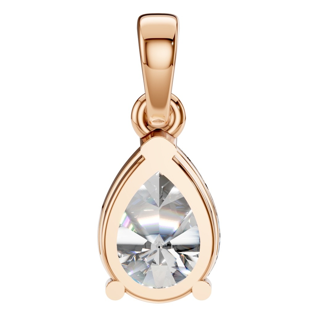 PE-1164 Rose Gold Pendant SET - BACK