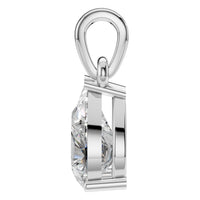 PE-1164 White Gold Pendant SET - Side View