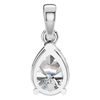 PE-1164 White Gold Pendant SET - BACK