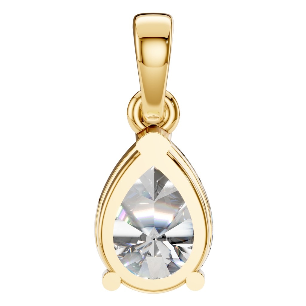 PE-1164 Yellow Gold Pendant SET - BACK
